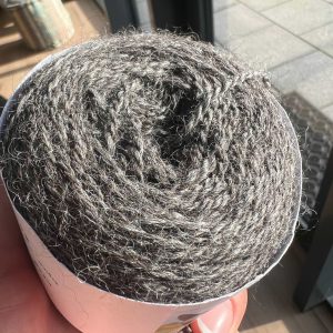4-ply - 100% alpaca yarn, natural dark silver grey