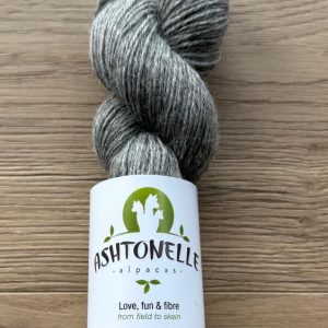 DK - 100% alpaca yarn, natural light silver grey